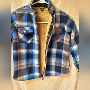 Eddie Bauer sherpa lined flannel